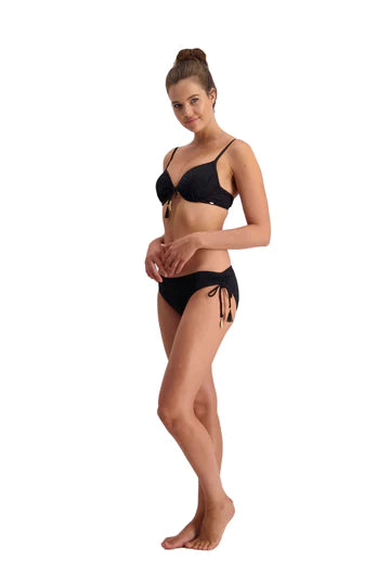 Piha Gelato Slim Tie U/W Bikini Top | Black