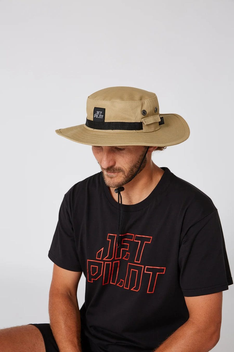 jet lite wide brim hat khaki