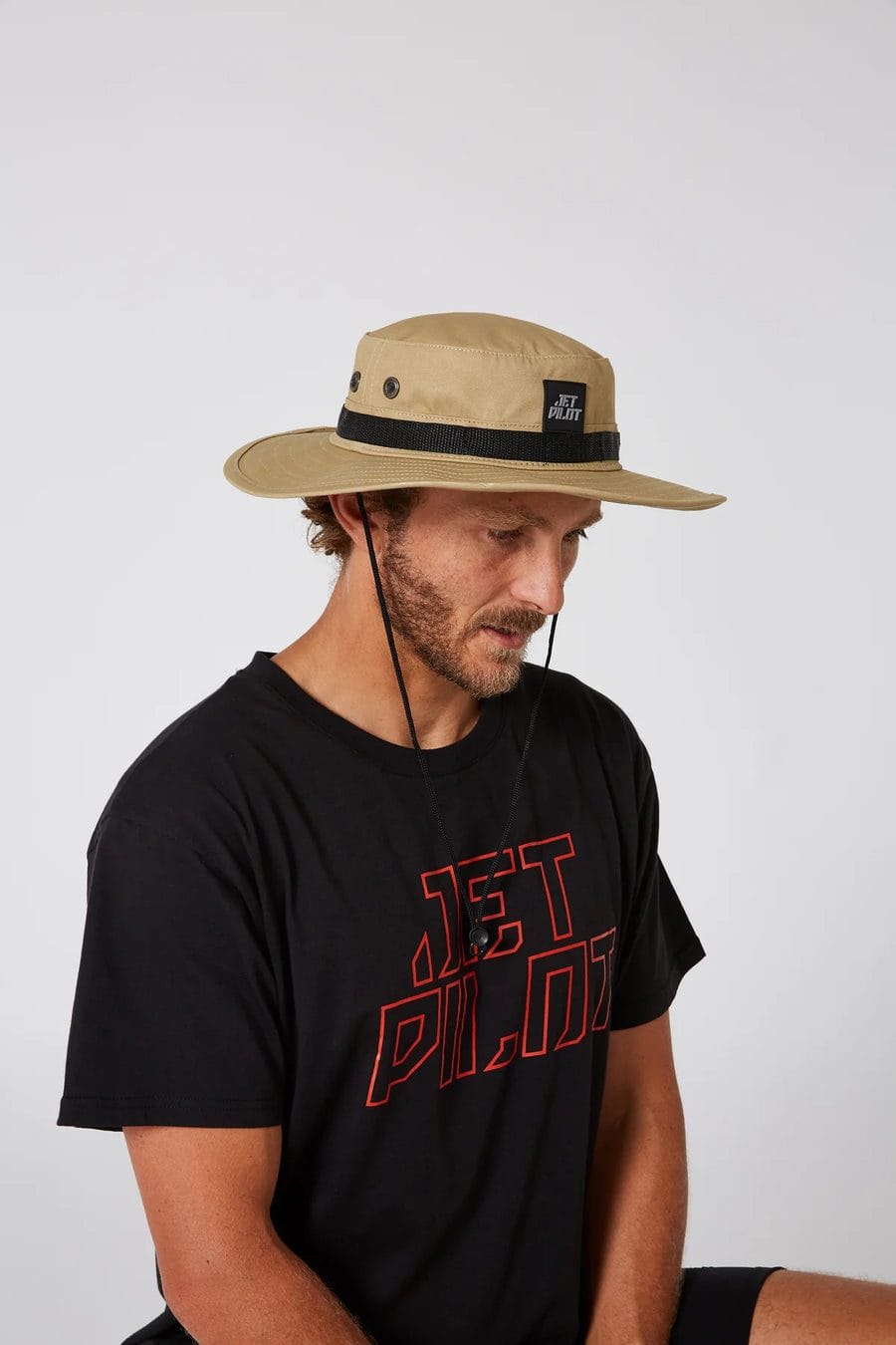 jet lite wide brim hat khaki