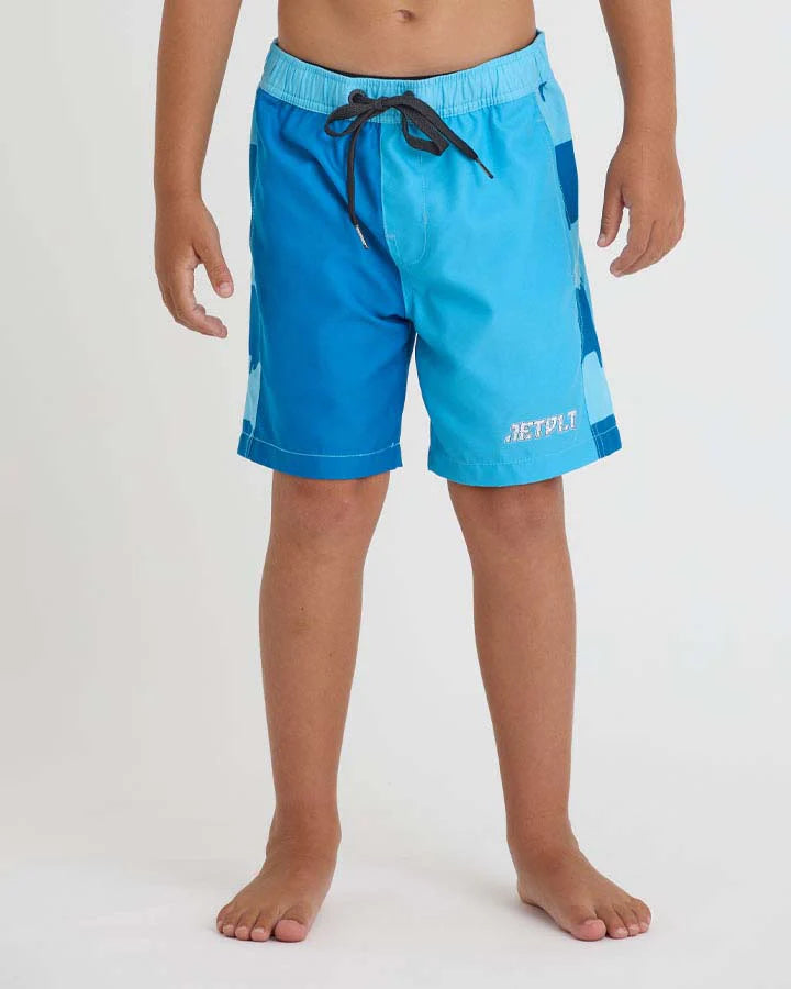 slim monster kids boardshorts bliue