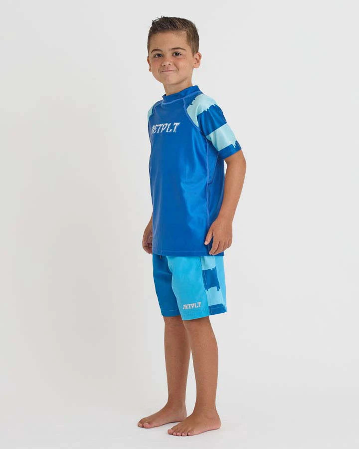 slime youth boys short sleeve rashie