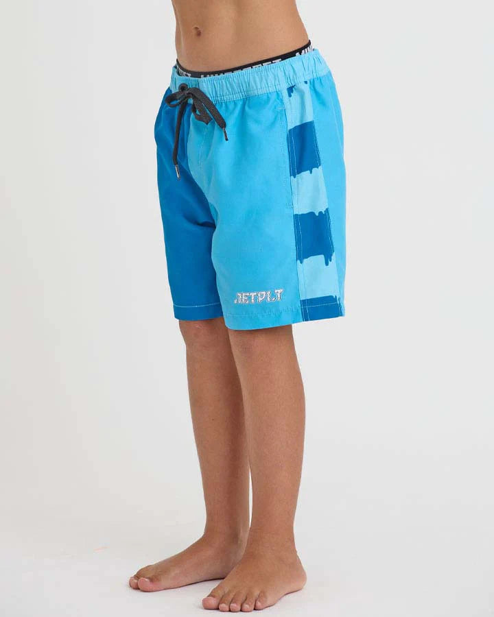 slim monster kids boardshorts bliue