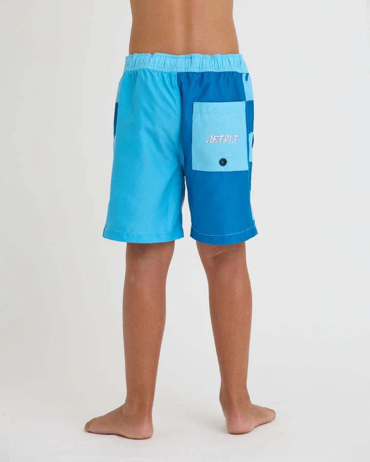 slim monster kids boardshorts bliue