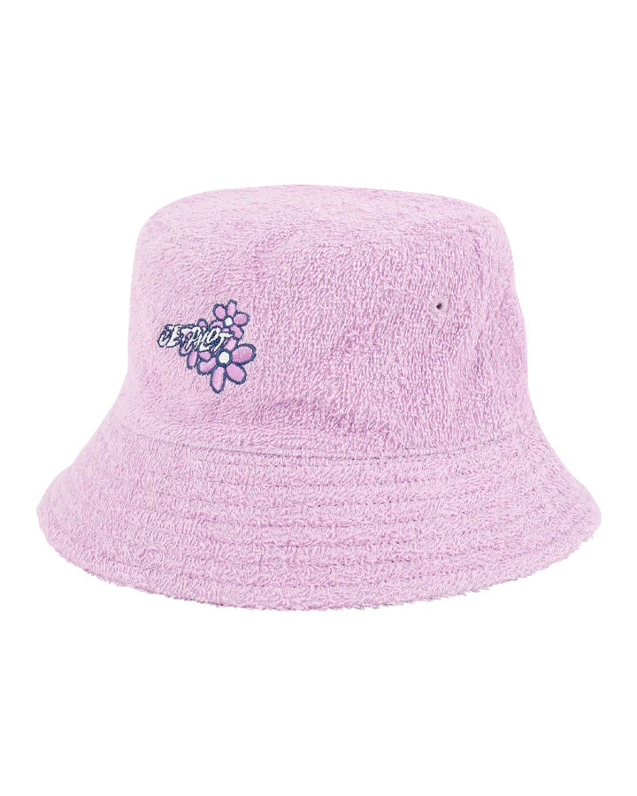 kids reversible bucket hat teal/purple