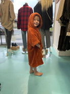 poncho teddy kids (rusty red)