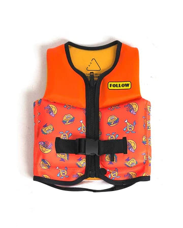 grommy jr life vest orange