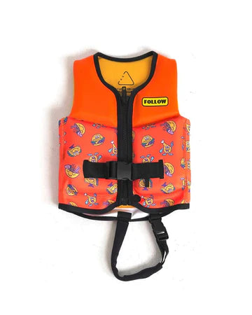 grommy jr life vest orange