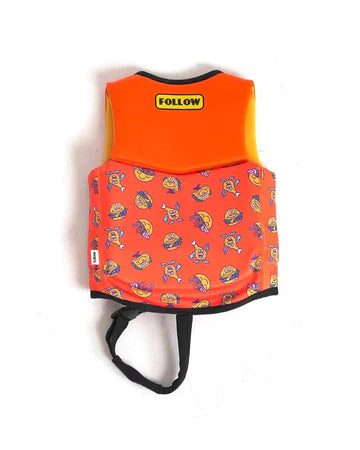 grommy jr life vest orange