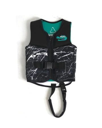 grommy jr life vest black/white