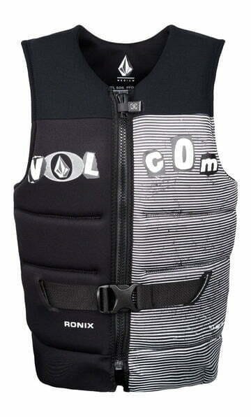 ronix x volcom life vest black/white clippings