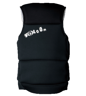 ronix x volcom life vest black/white clippings