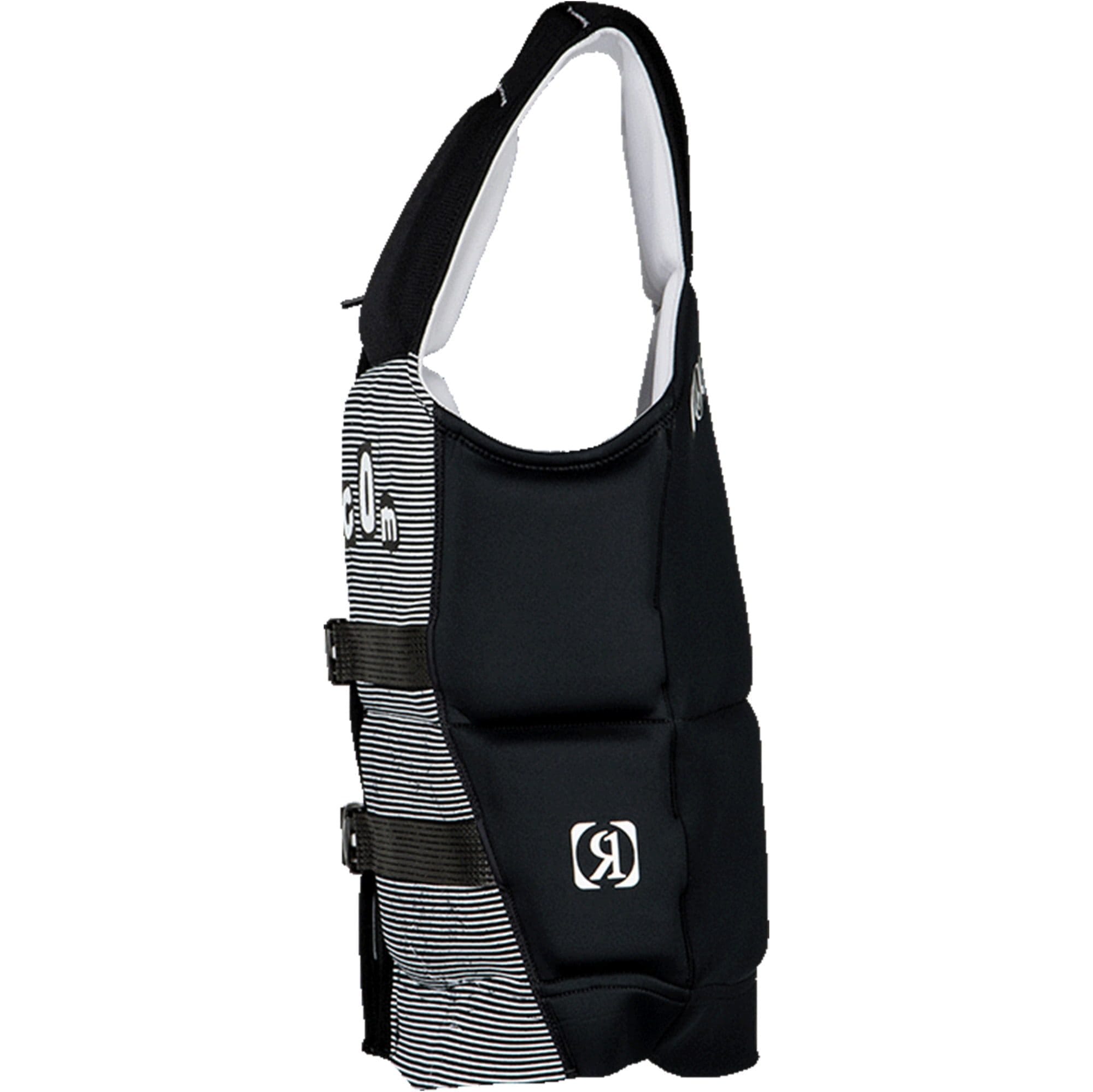 ronix volcom l50s life vest black/white clippings