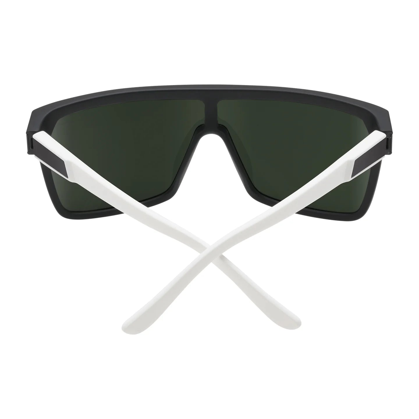 flynn sunglass matte ebony ivory w/ happy grey green