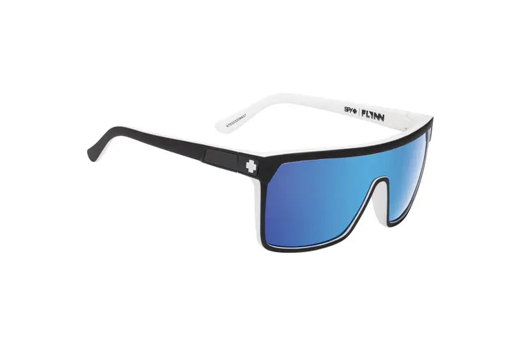 flynn sunglass whitewall happy grey green w/ light blue spectra