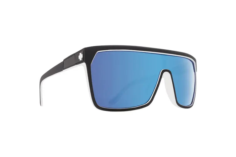 flynn sunglass whitewall happy grey green w/ light blue spectra