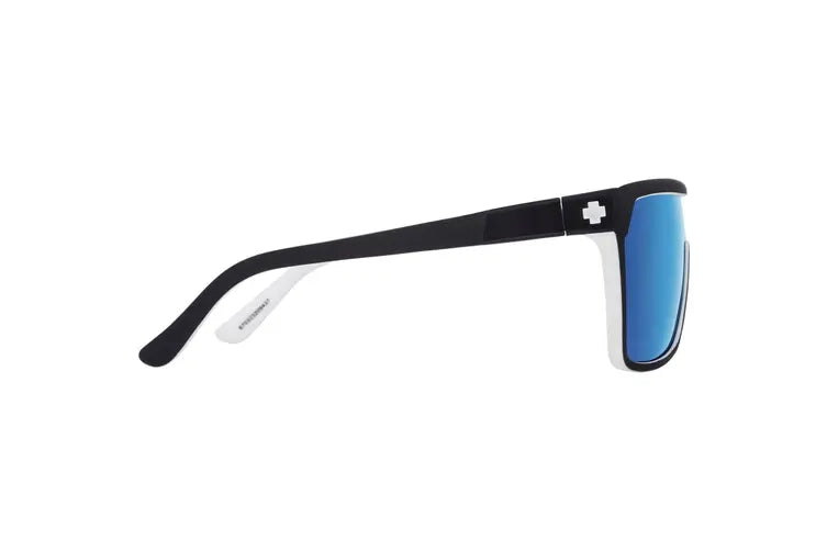 flynn sunglass whitewall happy grey green w/ light blue spectra