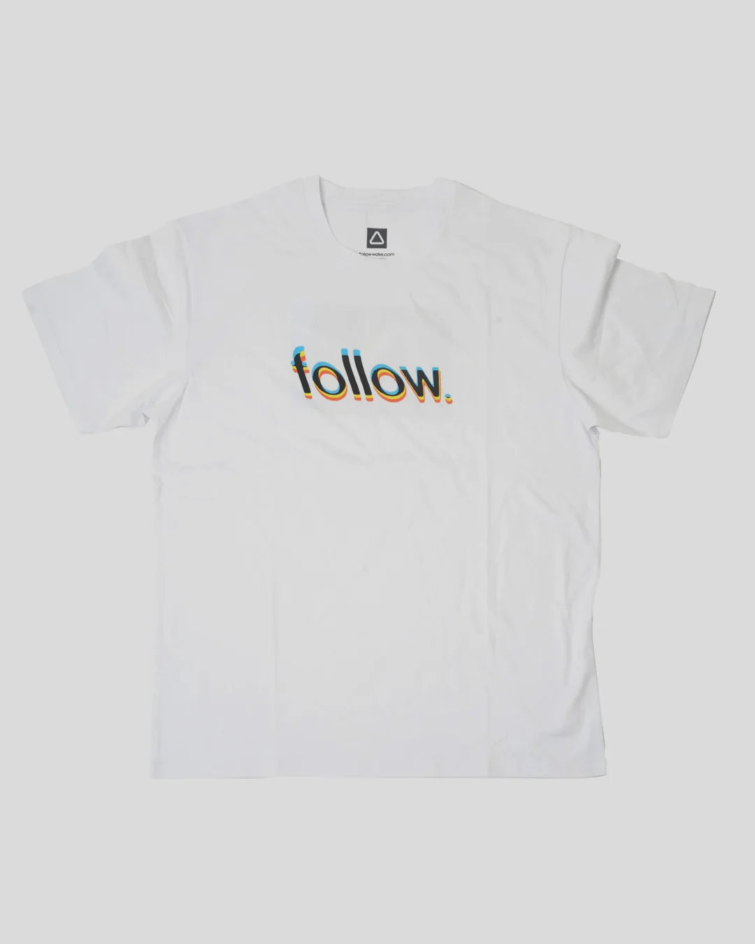 glitch tee white