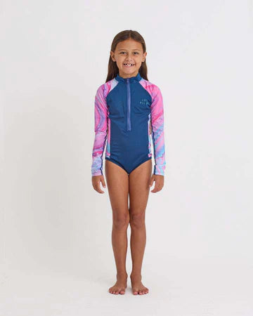 girls ls swimsuit fairy floss