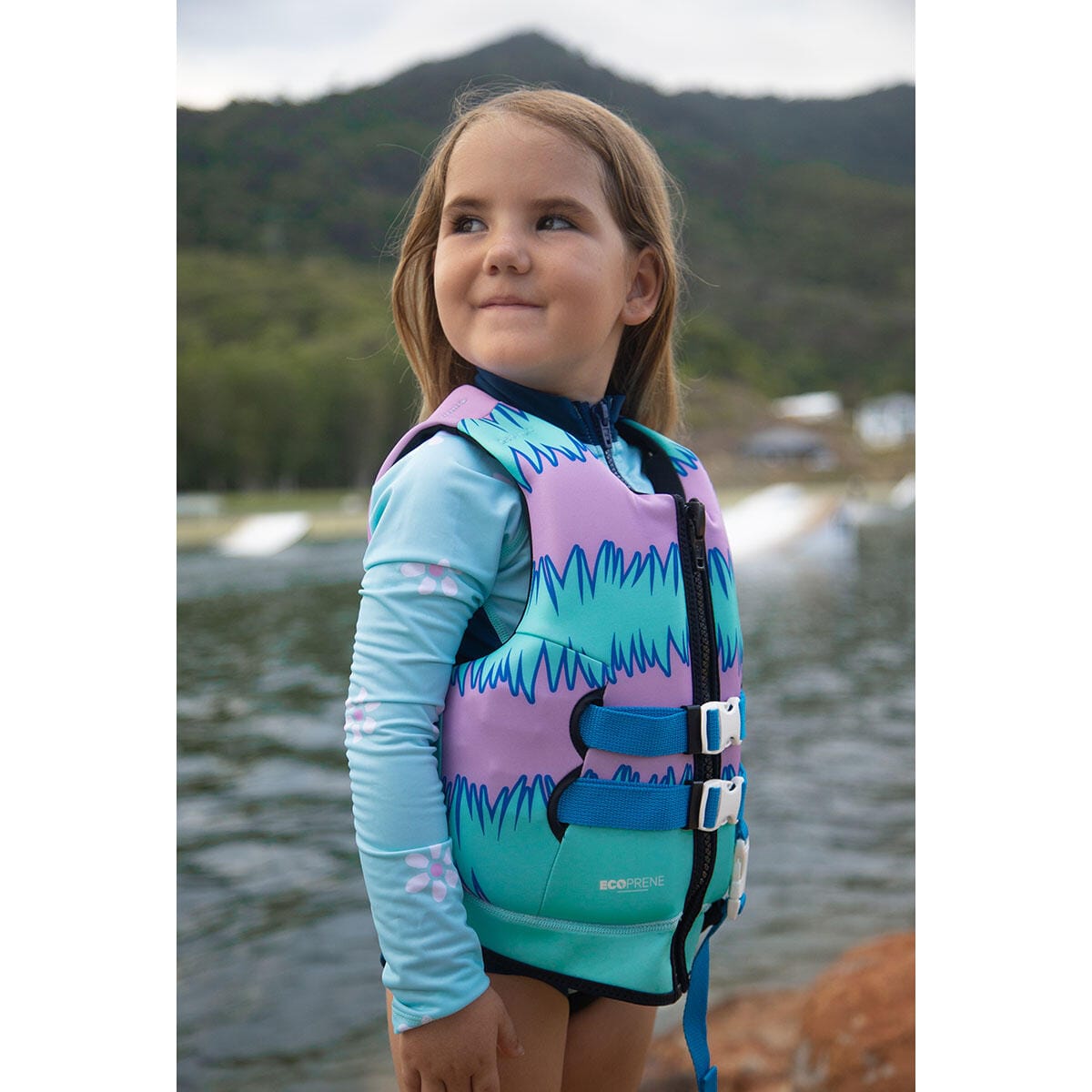 cause youth girls eco life vest purple